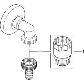 Grohe Schlauchanschlussbogen DN15 41125000