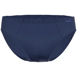 AMMANN Herren Slip - Mini Slip Cotton & More, Ton-in-Ton Streifen, Baumwollmischung Dunkelblau M