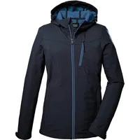 KILLTEC Damen Softshelljacke/Outdoorjacke mit Kapuze KOS 89 WMN SFTSHLL JCKT, dunkelnavy, 38, 39138-000