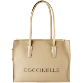 Coccinelle Myrtha26 Shopper Leder Beige/Weiß