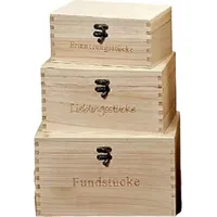 FeineHeimat 3er-Box-Set 'Kika' aus Blauglockenbaumholz - Natürlich & Vielseitig