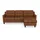 sit&more Ecksofa SIT & MORE "Farö L-Form", braun (cognac), B:234cm H:90cm T:168cm, Sofas, Ecksofa, inklusive Federkern, wahlweise mit Bettfunktion und Bettkasten