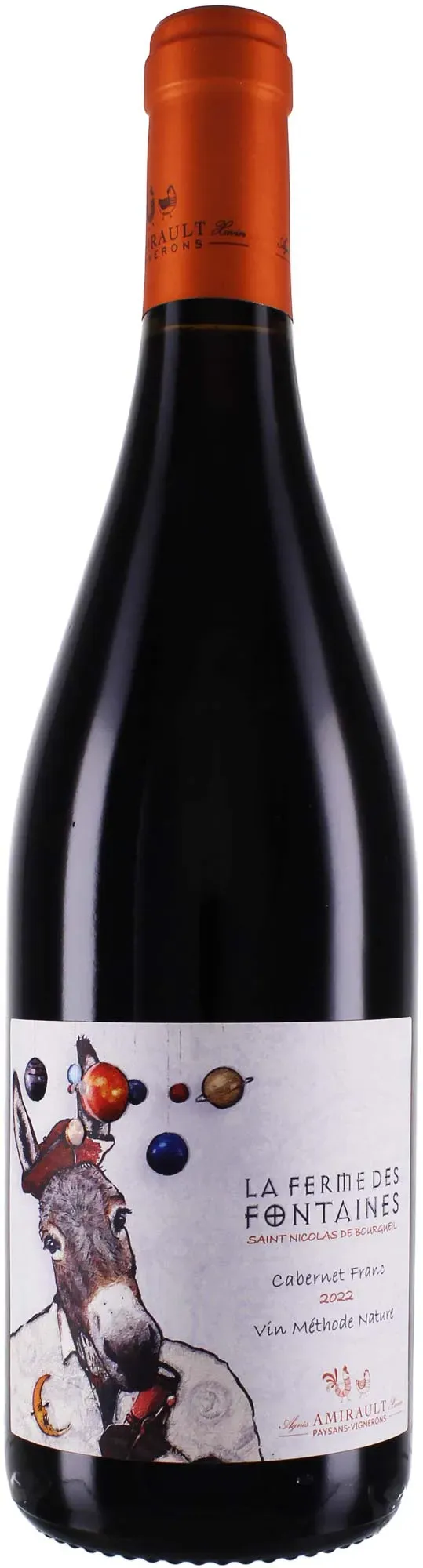 Le Clos de Quarteron 2022 Saint Nicolas de Bourgueil (Amirault) Aopla Ferme des Fontaines 2022 Cabernet Franc Frankreich
