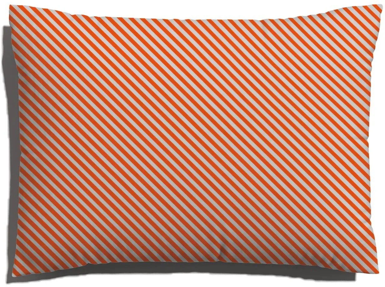 Schlafgut Woven Fade Bettwäsche Kissenbezug einzeln 60x80 cm | grey-light-red-mid - rot