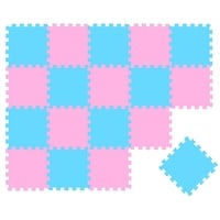 Little Tom Puzzlematte hellblau/pink 20-tlg.