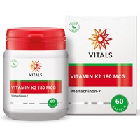 Vitals - Vitamin K2 180 mcg 60 Kapseln. K2 in der überlegenen Form von Menachinon-7 (MK-7).