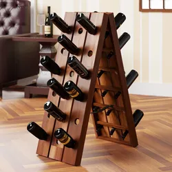 Klappbares Weinregal für 36 Flaschen im stilvollen Design