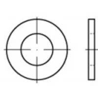 TOOLCRAFT Unterlegscheibe 3,7 mm 8 mm 1000 Stück