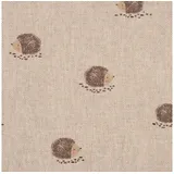 SCHÖNER LEBEN. Stoff Dekostoff Panama Meterware Hedgehog Igel natur 1,40m Breite, pflegeleicht beige