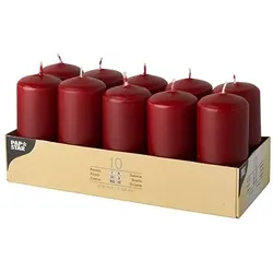 PAPSTAR 40 Stumpenkerzen Ø 40 mm · 90 mm bordeaux