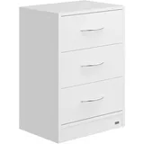 CASARIA Nachttisch Eloise 54x39x28cm Weiß