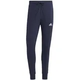 Adidas Essentials French Terry Tapered Cuff 3-Streifen Hose Legend Ink / White S