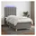 vidaXL Boxspringbett 100 x 200 cm Dunkelgrau