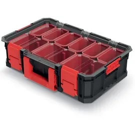 Kistenberg Organizer MODULAR SOLUTION 15 Sortimentsbox mit 9 Bechern rot/schwarz 33,1 x 51,7 x 13,4 cm