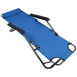 VCM Maltosa Sonnenliege 200 x 60 x 80 cm Blau