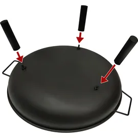 LINDER EXCLUSIV Feuerschale, Feuerkorb, Feuerstelle Garten Ø 58 cm mit Griffen