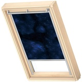 VELUX Original Dachfenster Verdunkelungsrollo für MK06, Universum mit Grauer Führungsschiene
