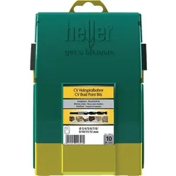 CV Holzspiralbohrersatz 10tlg.D.3,4,5,6,7,8,9,10,11,12mm Maxxbox CV-Stahl