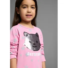 Kidsworld Jerseykleid in rosa gemustert), | Gr.: 140/146