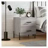 vidaXL Nachttisch Grau Sonoma 40x35x47,5 cm Holzwerkstoff