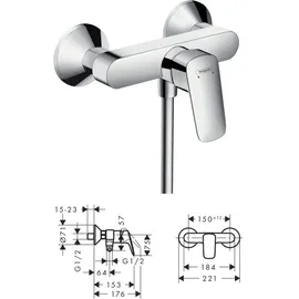 Hansgrohe Logis Aufputz chrom