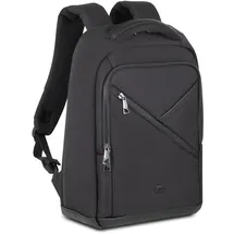 RivaCase® Rivacase ECO Laptop Rucksack 14 Zoll kompatibel mit MacBook Air 15-28 x 41 x 17,5 cm - robustes Hand (15", Universal), Notebooktasche, schwarz