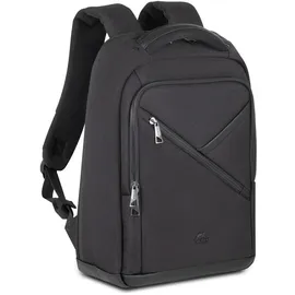 RivaCase® Rivacase ECO Laptop Rucksack 14 Zoll kompatibel mit MacBook Air 15-28 x 41 x 17,5 cm - robustes Hand (15", Universal), Notebooktasche, schwarz