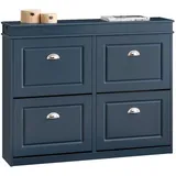 SoBuy Schuhkipper 105 x 83 x 24 cm blau