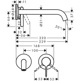 Hansgrohe Axor One Einhandmischer Mattschwarz