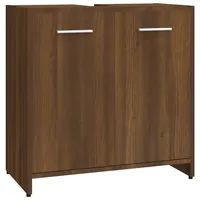 VidaXL Badezimmerschrank Braun Eichen-Optik 60x33x60 cm Holzwerkstoff