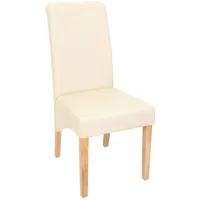 MCW 6er-Set Esszimmerstuhl Cesena ~ Kunstleder matt, creme, helle