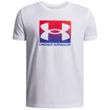 Under Armour Under Armour® T-Shirt UA B BOXED SPORTS UPDATE SS Kurzarm, mit Rundhalsausschnitt, aus leichtem, weichem Material weiß XL (164/170)