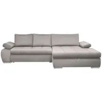 Carryhome Ecksofa Hellgrau, - 294x173 cm,