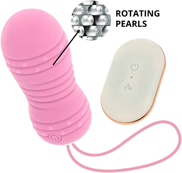 OHMAMA - Ei mit Fernbedienung, 7 Modi, Rotation, Rosa
