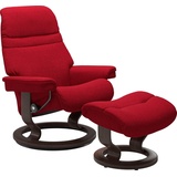 Stressless Relaxsessel STRESSLESS Sunrise Sessel Gr. ROHLEDER Stoff Q2 FARON, Rela x funktion-Drehfunktion-PlusTMSystem-Gleitsystem, B/H/T: 88 cm x 103 cm x 78 cm, rot (red q2 faron) Lesesessel und Relaxsessel