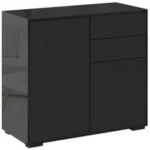 Homcom Sideboard Aufbewahrungsschrank mit 2 Schublade, 2 Türen für Wohnzimmer