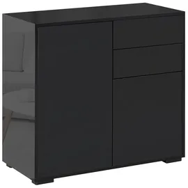 Homcom Sideboard Aufbewahrungsschrank mit 2 Schublade, 2 Türen für Wohnzimmer