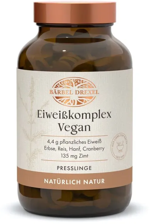 Eiweißkomplex Vegan mit Erbsen- und Hanfprotein Presslinge