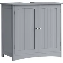 VASAGLE Waschbeckenunterschrank, Unterschrank, Badezimmerschrank, 40 x 70 x 70 cm, 2 Türen, Badschrank, höhenverstellbare Ablage, Taubengrau BBC011G01