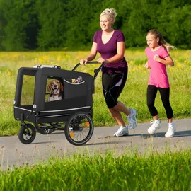 Tectake WoofRider Hundeanhänger schwarz