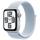 Apple Watch SE 2024 GPS 40 mm Aluminiumgehäuse silber, Sport Loop Blaue Wolke