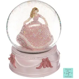 Atmosphera Créateur d'intérieur Schneekugel 13 cm rosa