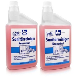 Dr. Becher 2x Dr. Becher Sanitärreiniger Konzentrat 1 Liter Badreiniger
