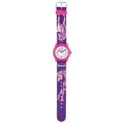 Scout Quarzuhr Scout Einhorn Armbanduhr für Mädchen aus Kunststoff, lila, pink