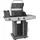 vidaXL Gasgrill BBQ 2+1 schwarz/silber
