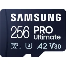 Samsung PRO Ultimate 256 GB microSD-Speicherkarte mit SD-Karten-Adapter