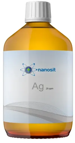nanosit kolloidales Silber 25 ppm, 500 ml
