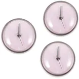 Garneck 3st Badezimmeruhr Süße Wanduhr Mini-duschuhr Kleine Wanduhr Badezimmer-Timer Vintage- Küchen Cartoon- en Batteriebetriebene Rosa Plastik