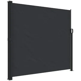 vidaXL Aluminium Seitenmarkise 180 x 500 cm Schwarz