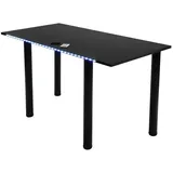 Möbelsystem Gamingtisch Gaming Schreibtisch mit LED Beleuchtung (Packung, 1 Tisch), Breite 120 cm schwarz